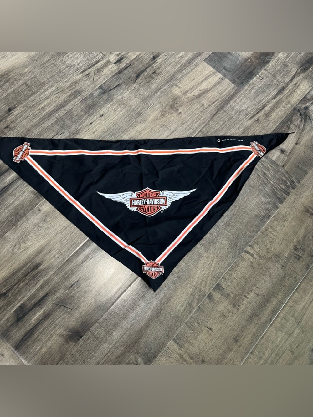 Harley Davidson Black Triangle Bandana Duster